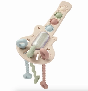 Guitar-Shaped Sensory Pull & Teether Activity Toy