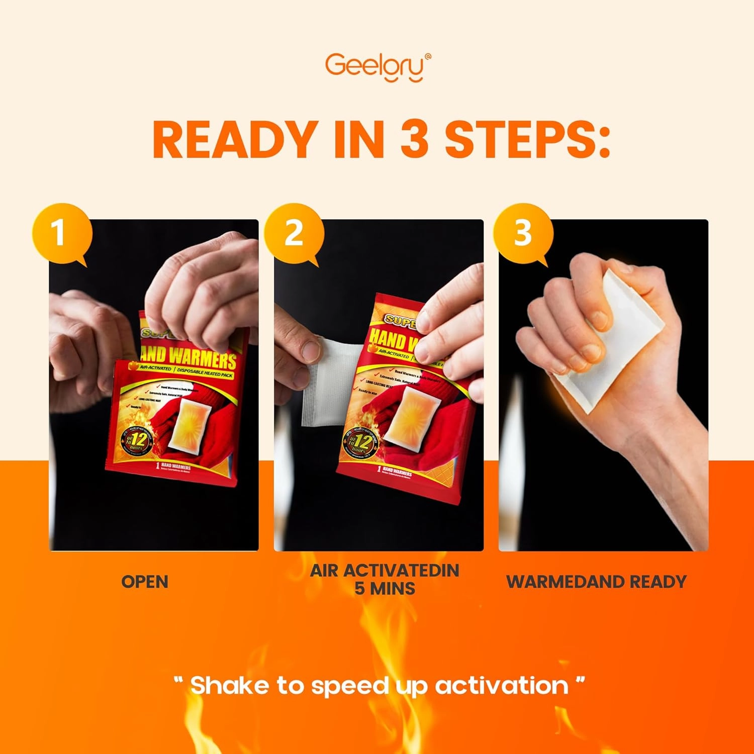 Hand Warmers Disposable 30/55/90/175/125/240Pcs, Long-Lasting Up to 12 Hours for Warm Body, Safe Portable Hand Warmers for Hand & Foot, Heater for Camping, Fishing, Gifts for Women Men Mom Dad
