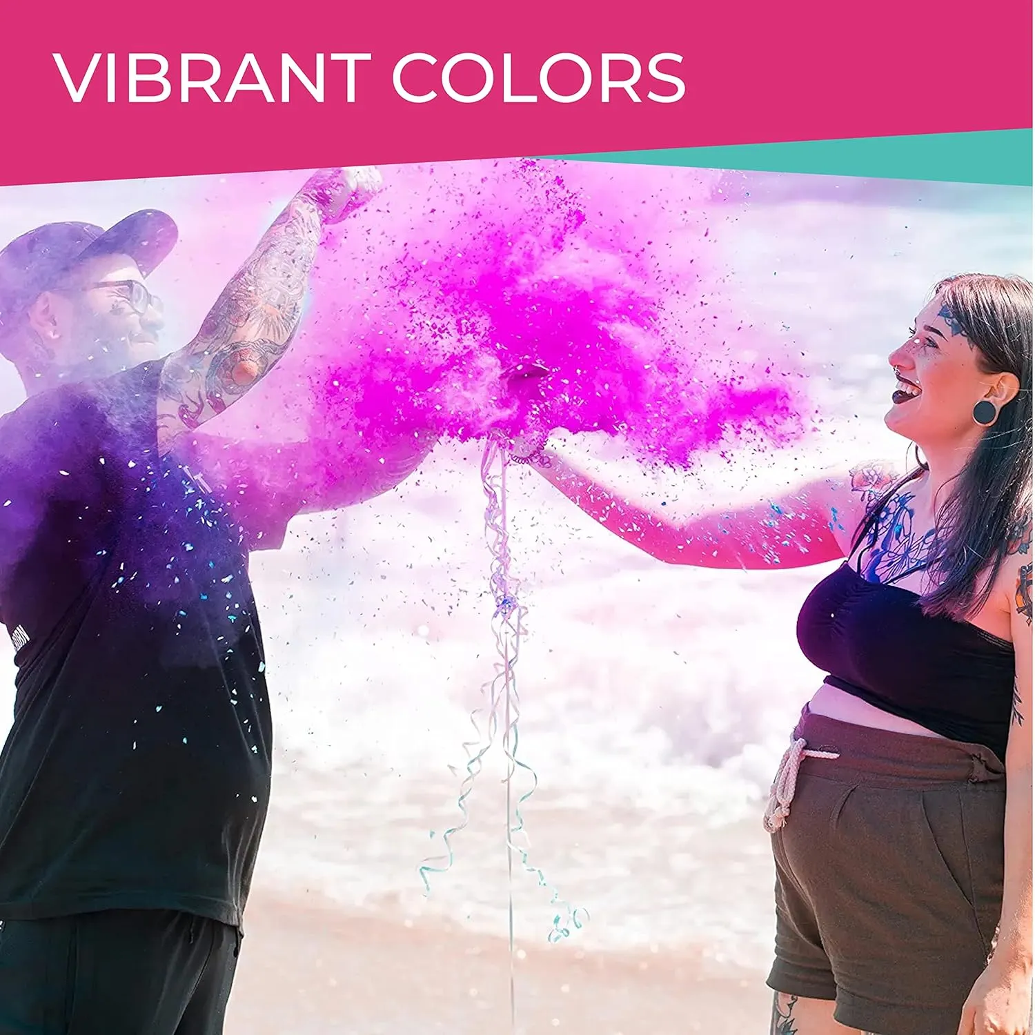 Hawwwy Colorful Powder for Holi Festival, Burnout Girl/Boy Gender Reveal Powder Announcement tannerite, Motorcycle Exhaust Car Tires Pink/Blue, Gender Reveal Fireworks