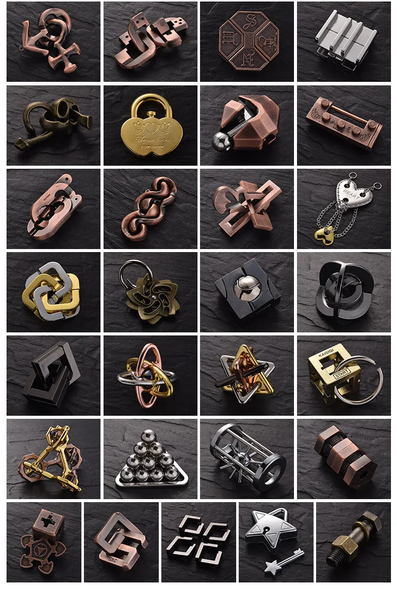 He Jin Ban Alloy IQ Metal Brain Teasers