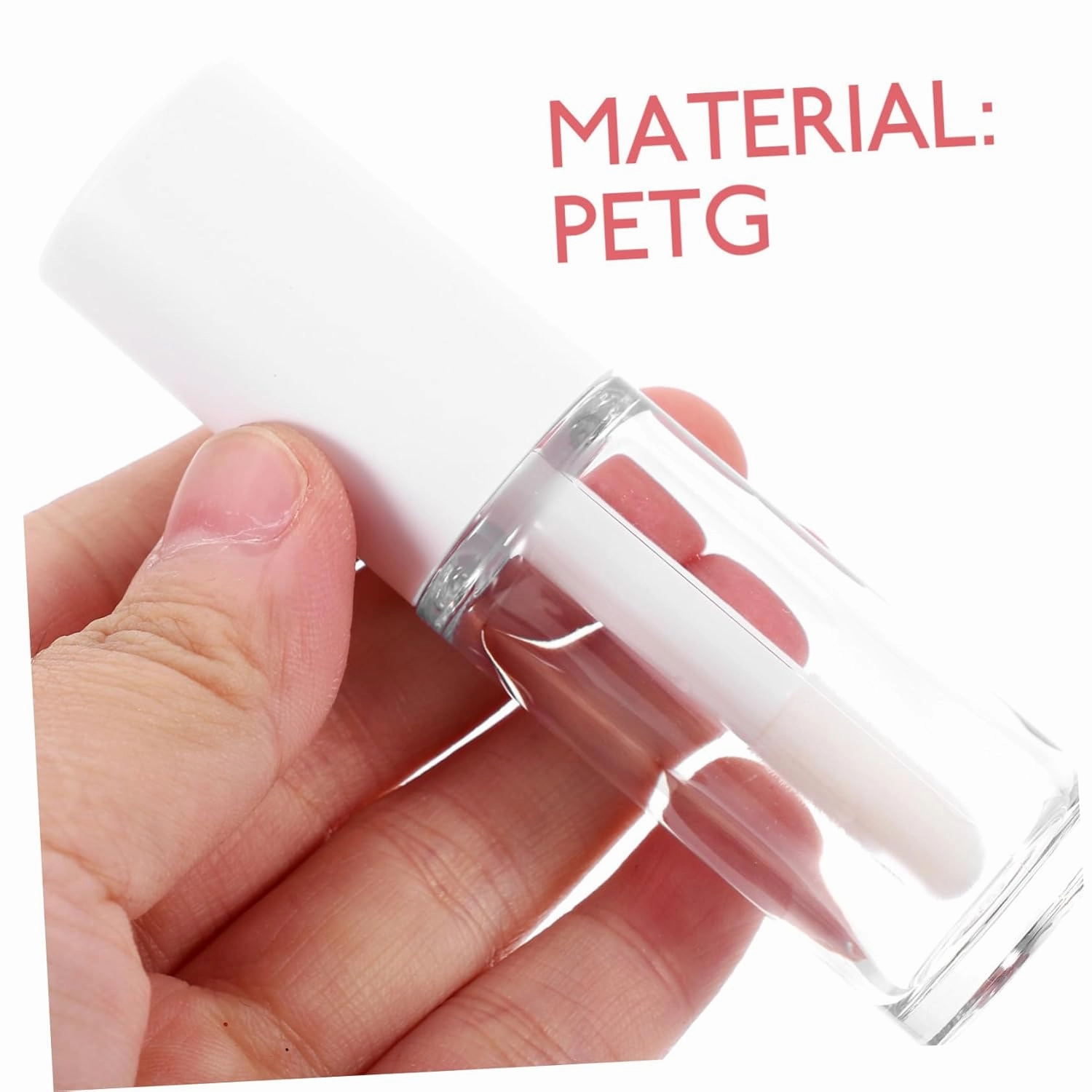Hemoton 15 Pcs 10ml Large Lip Brush Lip Balm Lip Tint Clear Lip Gloss Lipgloss Lip Gloss Tubes Refillable Lip Gloss Container Lip Gloss Containers Empty Pet Vial Lips Travel White