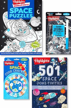 Highlights Space Lovers Puzzle Book Collection for Kids Ages 6 