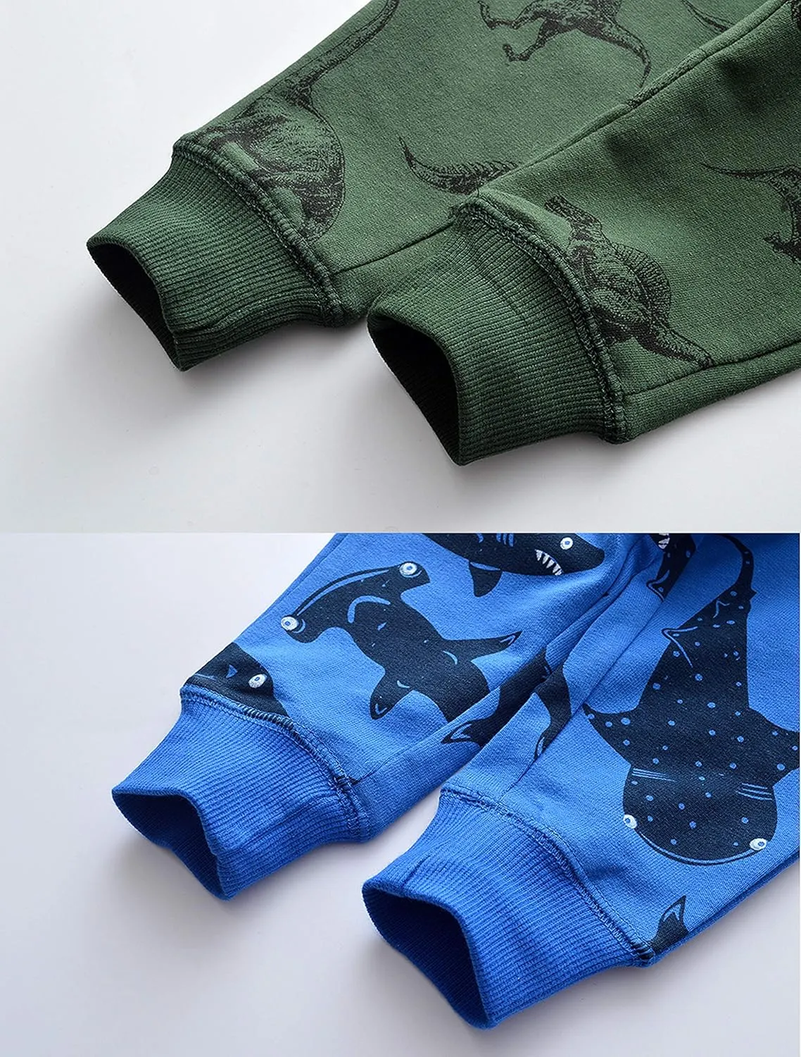 HUAER& Baby Boy's Jogger Pants Dinosaur Car Drawstring Elastic Sweatpants