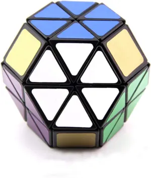 Hydrangea Speed Cube 8-axis Octahedron Magic Cube Skewb Magic Cube Puzzles Toys Black