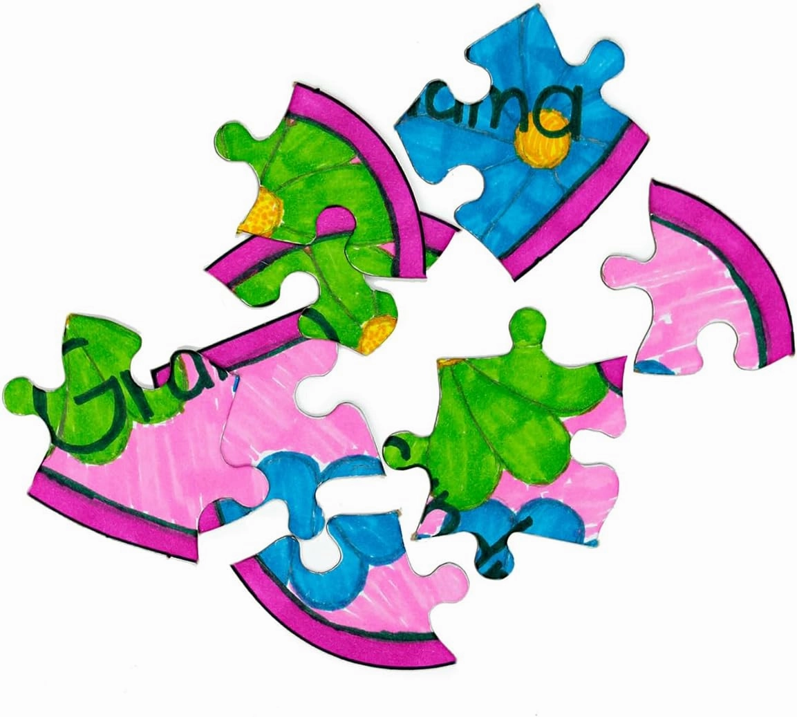 Hygloss 24 Blank Heart Puzzles – 6 x 8 Inches – Ideal for Valentine’s Day Crafts – Write, Draw, and Decorate – 8 Pieces Each