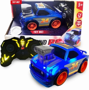 Hyper Drive - Remote Control Light-Up RC Stunt Car - 2.4GHz, Color-Changing Lights, Realistic Sounds, Easy Control, Full Function, for Kids