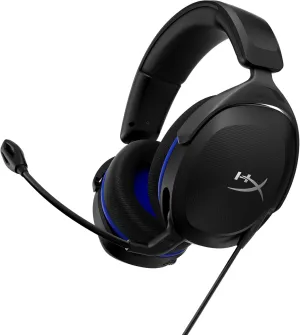 HyperX Cloud Stinger 2 Core - Gaming Headset for Playstation, Lightweight Over-Ear Headset with mic, Swivel-to-Mute Function, 40mm Drivers - Black