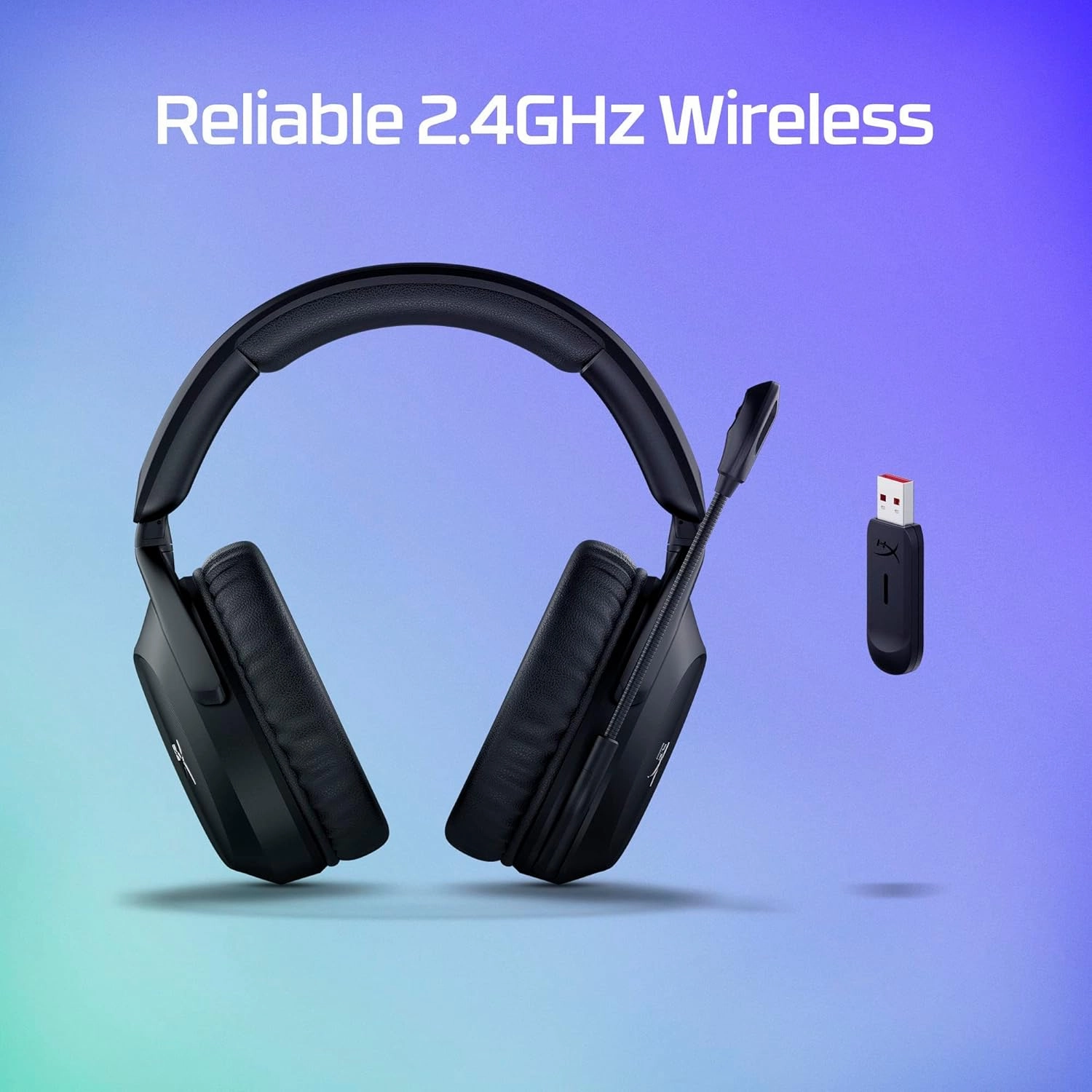HyperX Cloud Stinger 2 - Wireless Gaming Headset – Compatible with PC. Noise-Cancelling Swivel-to-Mute Microphone, Comfortable Memory Foam, UP to 20 Hours of Battery Life (Renewed)