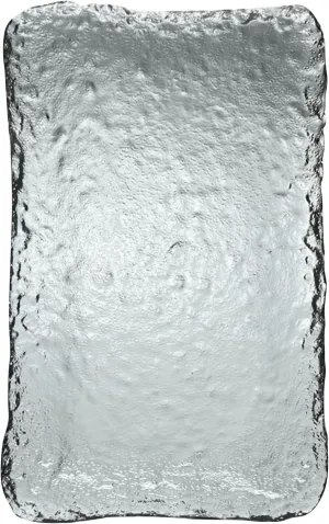 Ice Cube Glass Tea Coaster Ice Dew Crystal Glass Thickened Tea Cup Holder Mat Water Cup Placemat Tray (29x18cm / 11.4x7.1in)