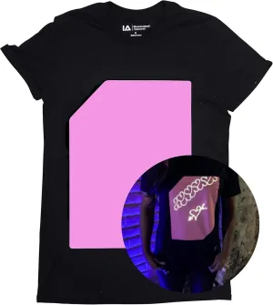 Illuminated Apparel Original Interactive Glow in The Dark T-Shirt - Fun for Birthday Parties & Festivals
