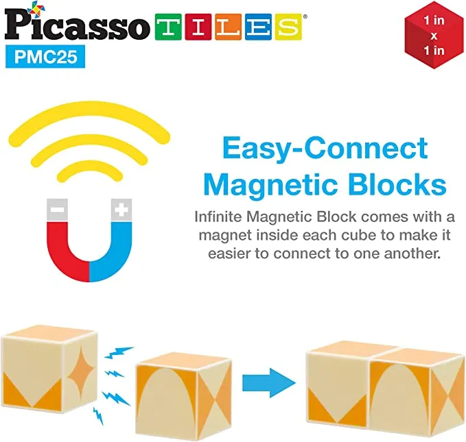 Infinite Magnetic Blocks 25 Pieces