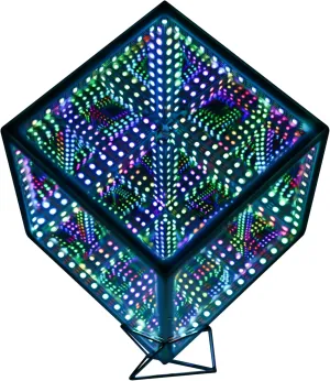 Infinity Hyper Cube LED Light LED Controller with Stand, Controller & Sound & App Reactive Table Lamp - Cool & Creative Multicolor Decorative Mirror Art Desk Night Light (6 Inchs)