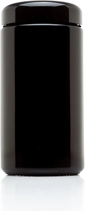 Infinity Jars Classic Black Glass Jar 500 ml (17 fl oz) Ultraviolet Airtight Smell Proof, Refillable Screw Top Container for Long-Term Storage of Coffee, Spices, Tea, Dried Goods, Kitchen Jar