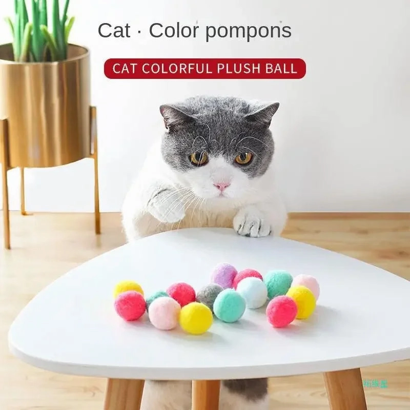 Interactive Cat Toy Gun with Plush Ball Launcher