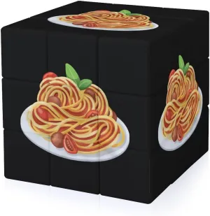 Italy Pasta Noodle Funny 3x3x3 Cube Smooth Lightweight Puzzle for Adult Graphic Printing Travel