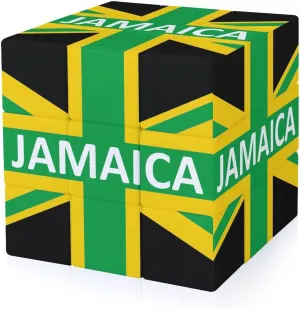Jamaican Kingdom Flag Funny 3x3x3 Cube Smooth Lightweight Puzzle for Adult Graphic Printing Travel