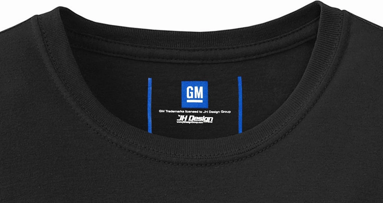 JH DESIGN GROUP Men's Chevy Corvette C7 Crew Neck T-Shirt in Black & Gray & Red