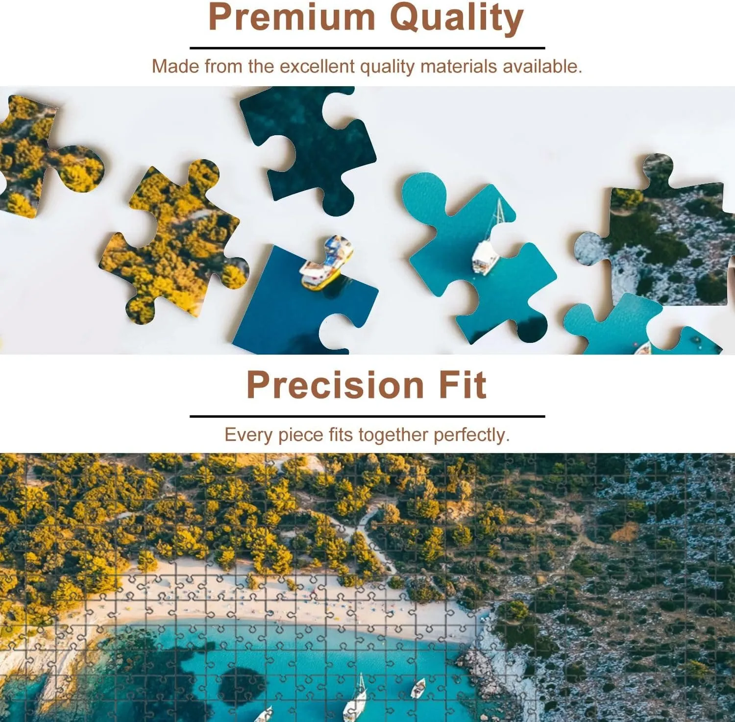 Jigsaw Puzzles 1000 Pieces for Adult Aerial View Aquarium Bay Puzzle Game for Family Wooden Puzzle Toy Educational Games Puzzles for Home Decor