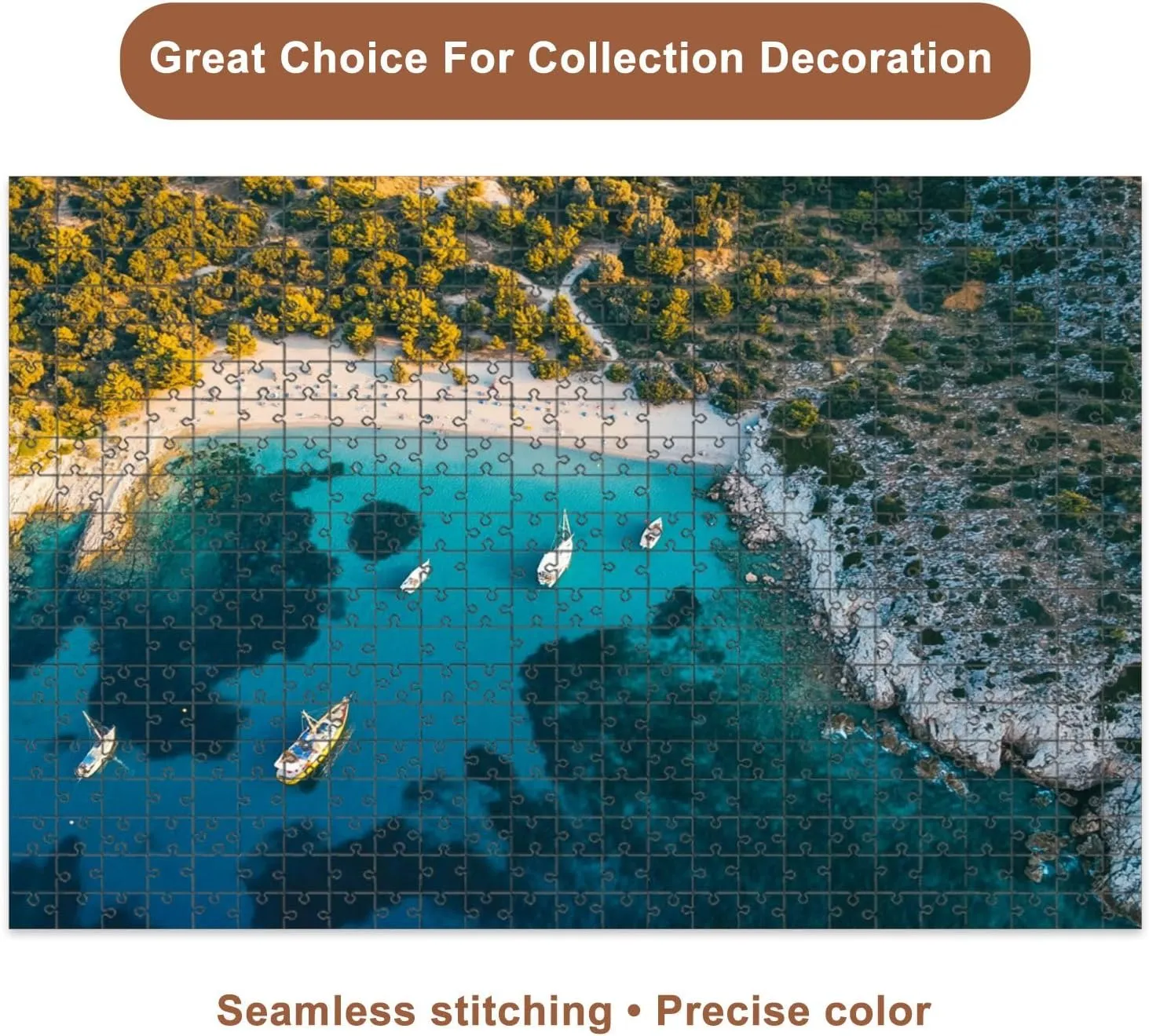 Jigsaw Puzzles 1000 Pieces for Adult Aerial View Aquarium Bay Puzzle Game for Family Wooden Puzzle Toy Educational Games Puzzles for Home Decor