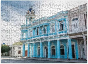 Jigsaw Puzzles 500 Pieces for Adult Colonial Cienfuegos Sighting Tower Cuba Puzzle Game for Family Wooden Puzzle Toy Educational Games Puzzles for Home Decor