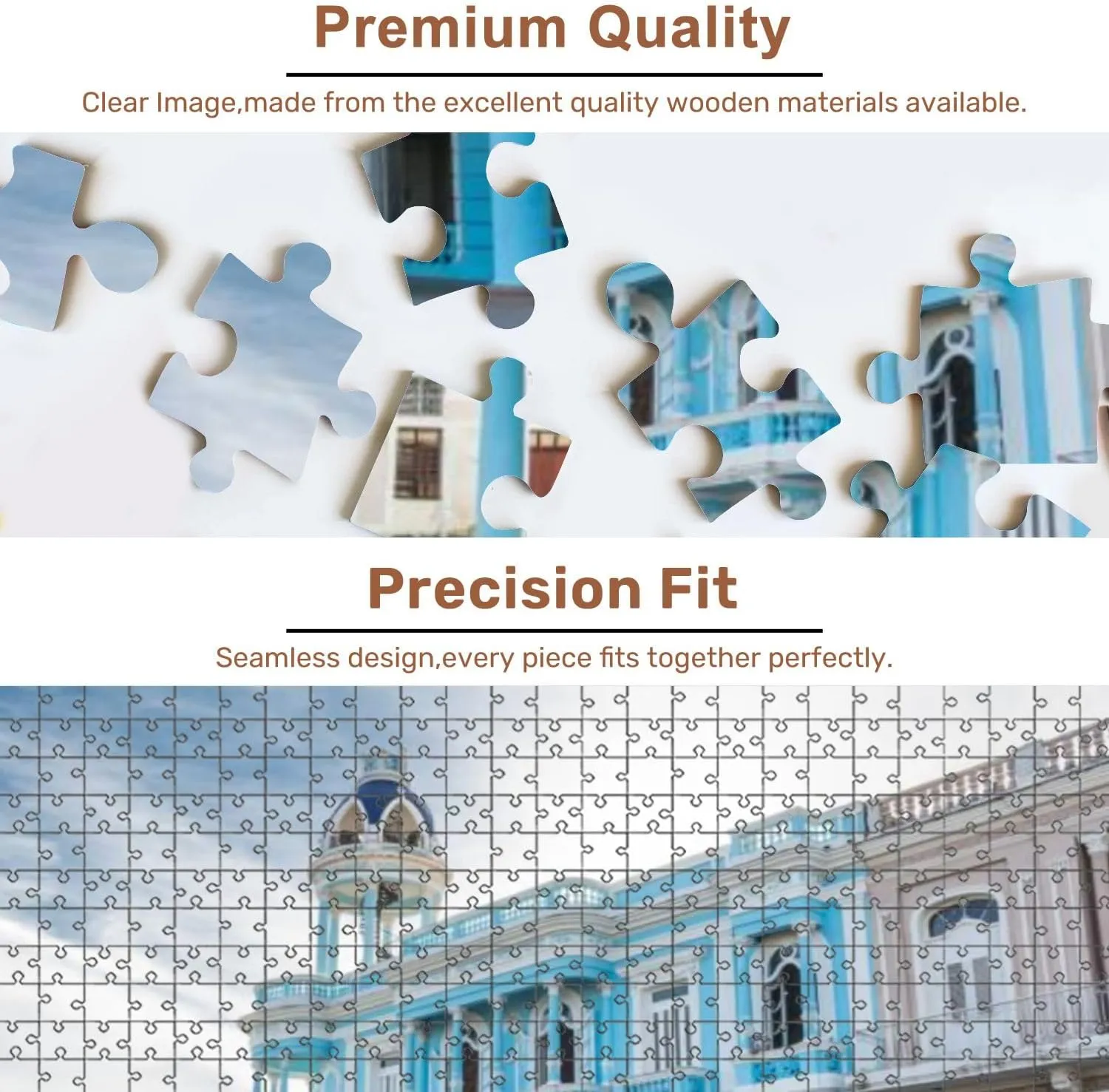 Jigsaw Puzzles 500 Pieces for Adult Colonial Cienfuegos Sighting Tower Cuba Puzzle Game for Family Wooden Puzzle Toy Educational Games Puzzles for Home Decor