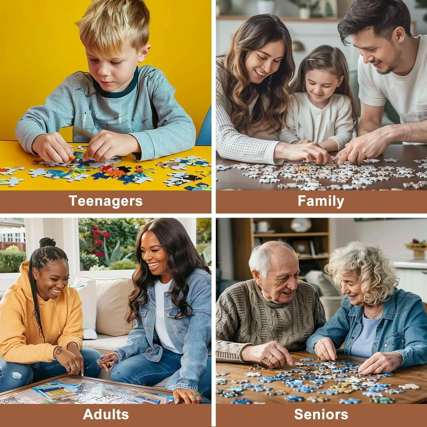 Jigsaw Puzzles 500 Pieces for Adult Mahjong Table Ancient Asian Board Game Close up Puzzle Game for Family Wooden Puzzle Toy Educational Games Puzzles for Home Decor