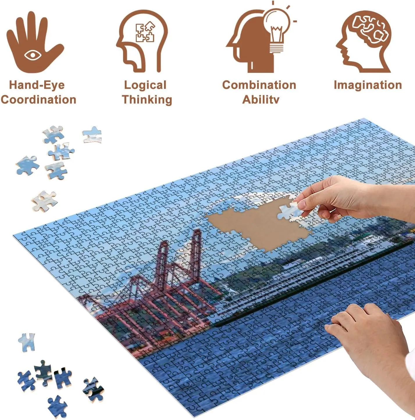 Jigsaw Puzzles 500 Pieces for Adult Mount Rainier Puzzle Game for Family Wooden Puzzle Toy Educational Games Puzzles for Home Decor