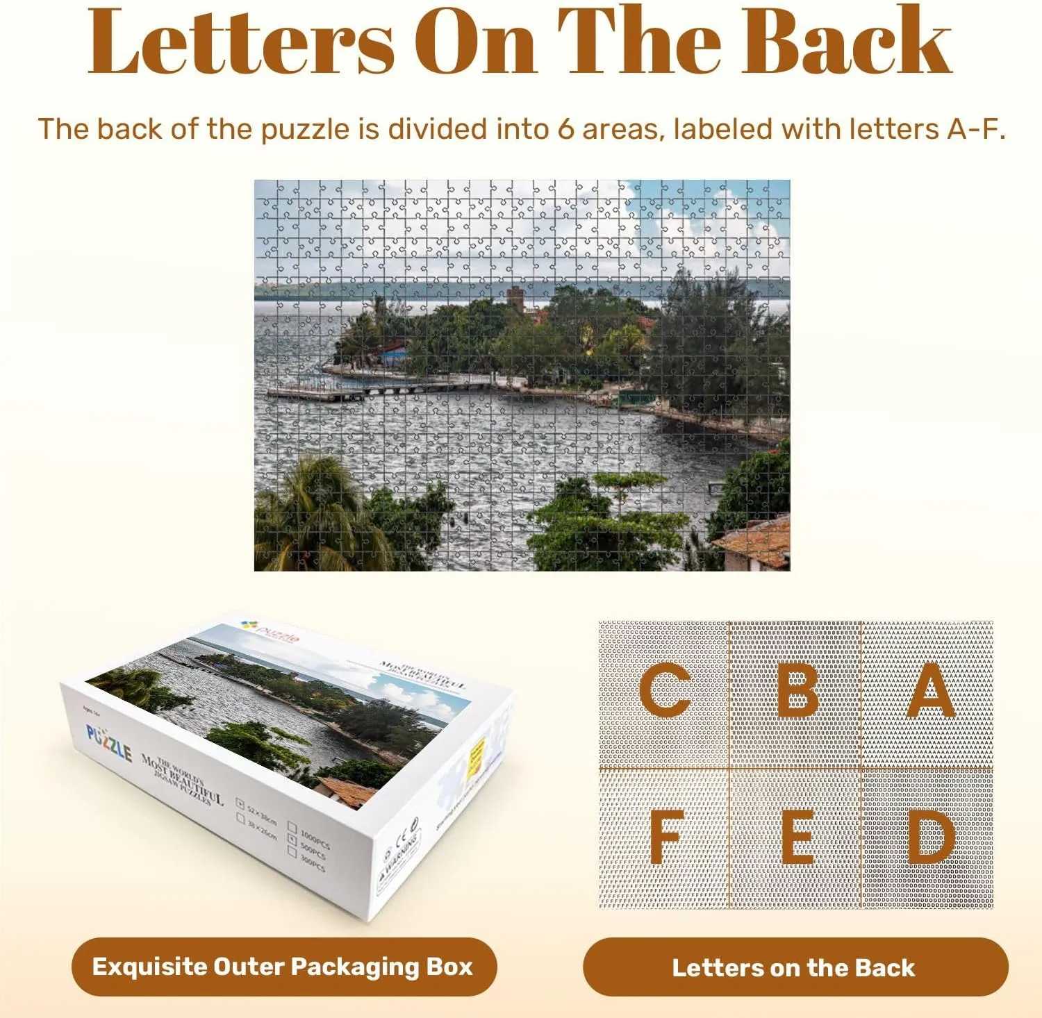 Jigsaw Puzzles 500 Pieces for Adult Punta Gorda Peninsula Bahia de Cienfuegos Cuba Puzzle Game for Family Wooden Puzzle Toy Educational Games Puzzles for Home Decor