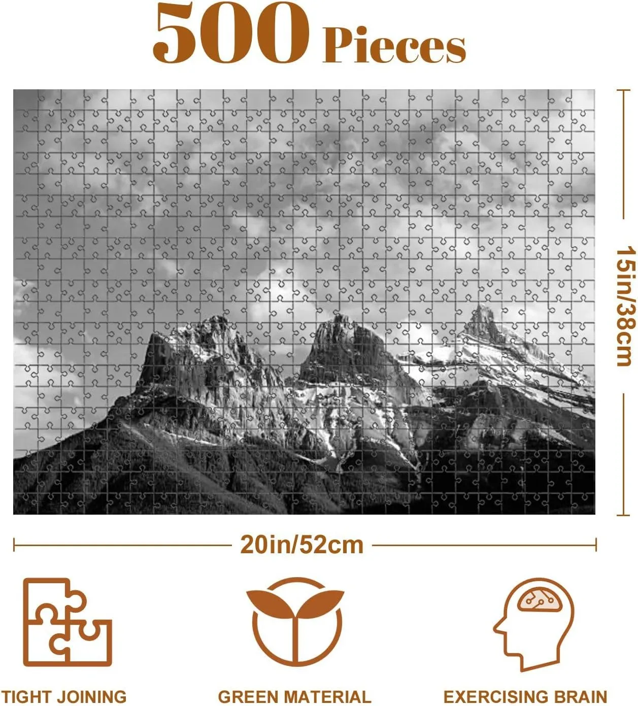 Jigsaw Puzzles 500 Pieces for Adult Three Sisters Puzzle Game for Family Wooden Puzzle Toy Educational Games Puzzles for Home Decor
