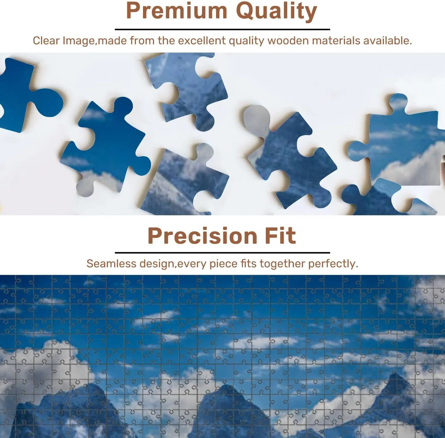 Jigsaw Puzzles 500 Pieces for Adult Three Sisters Puzzle Game for Family Wooden Puzzle Toy Educational Games Puzzles for Home Decor