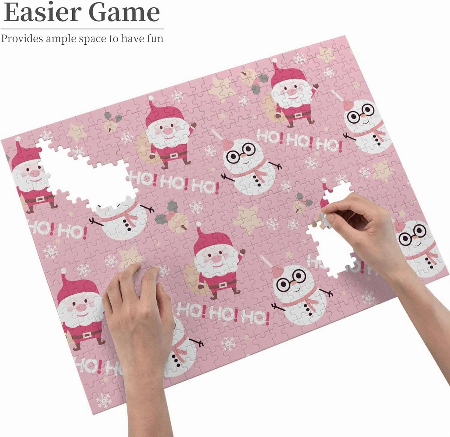 Jigsaw Puzzles 500 Piece Pink Goldfish Hard Puzzle - Fish Swimming Animals Wildlife Goldfish Wooden Puzzle - Adult Gift