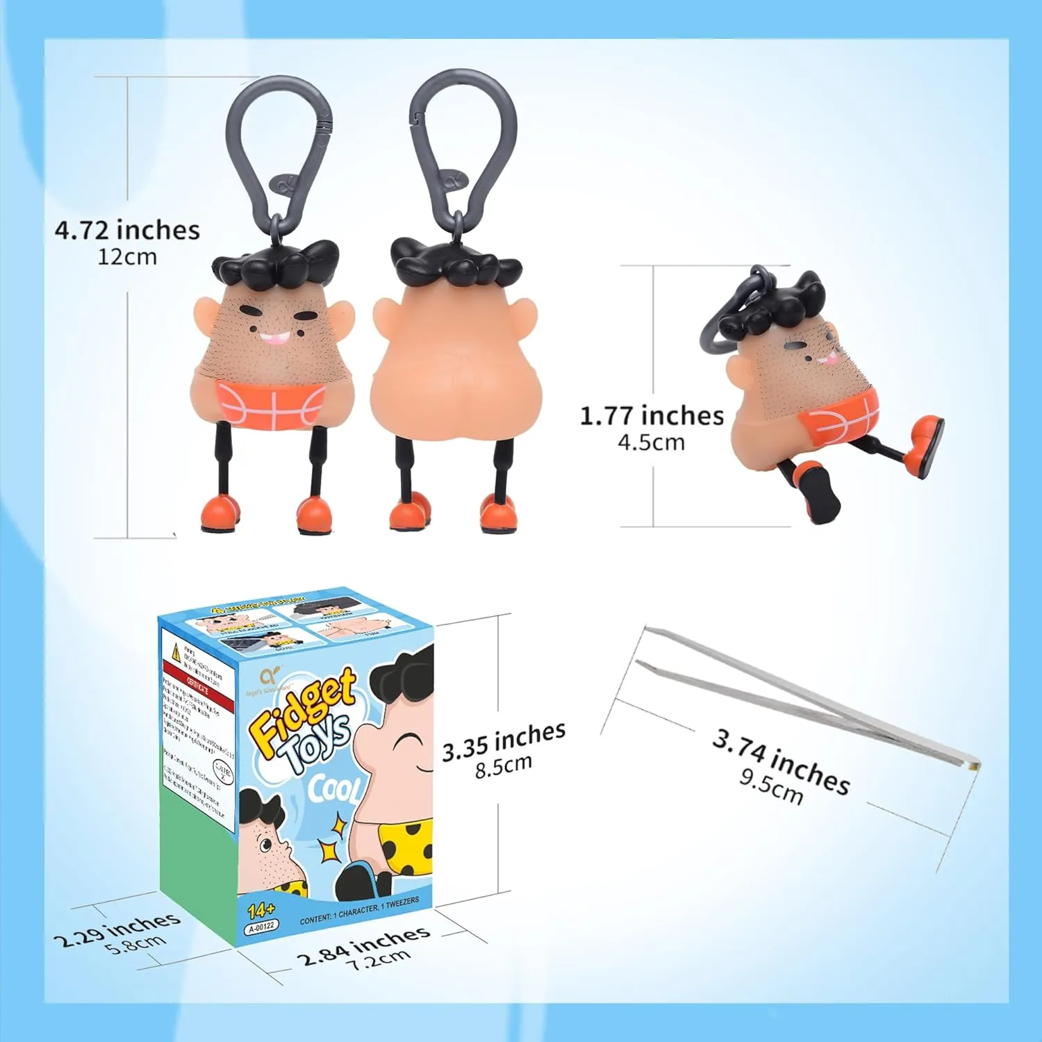 JumpJump Fun Hair Pulling Fidget Toys,Trichotillomania Pop Fidget Toys,Gag Novelty, Stress Relief Toy Hair Pulling,Anti Anxiety Venting Novelty Toys for Kids Classroom Birthday Party Favors