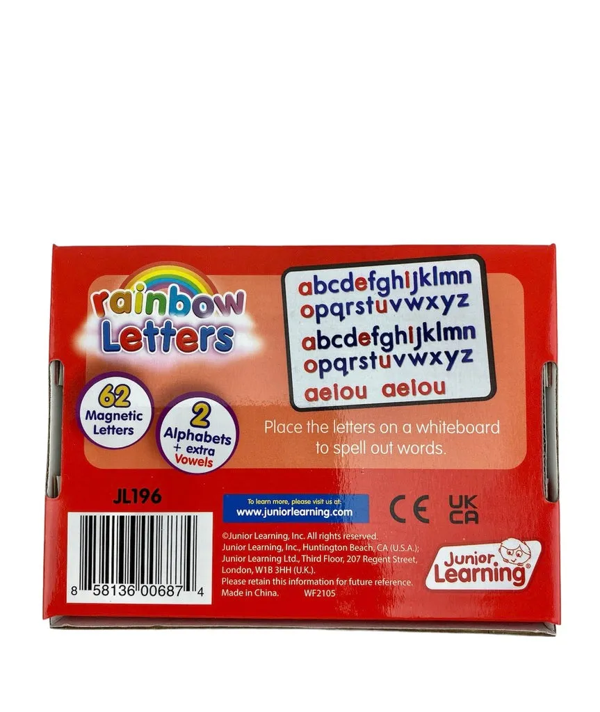 Junior Learning Rainbow Letters - Magnetic Lower Case