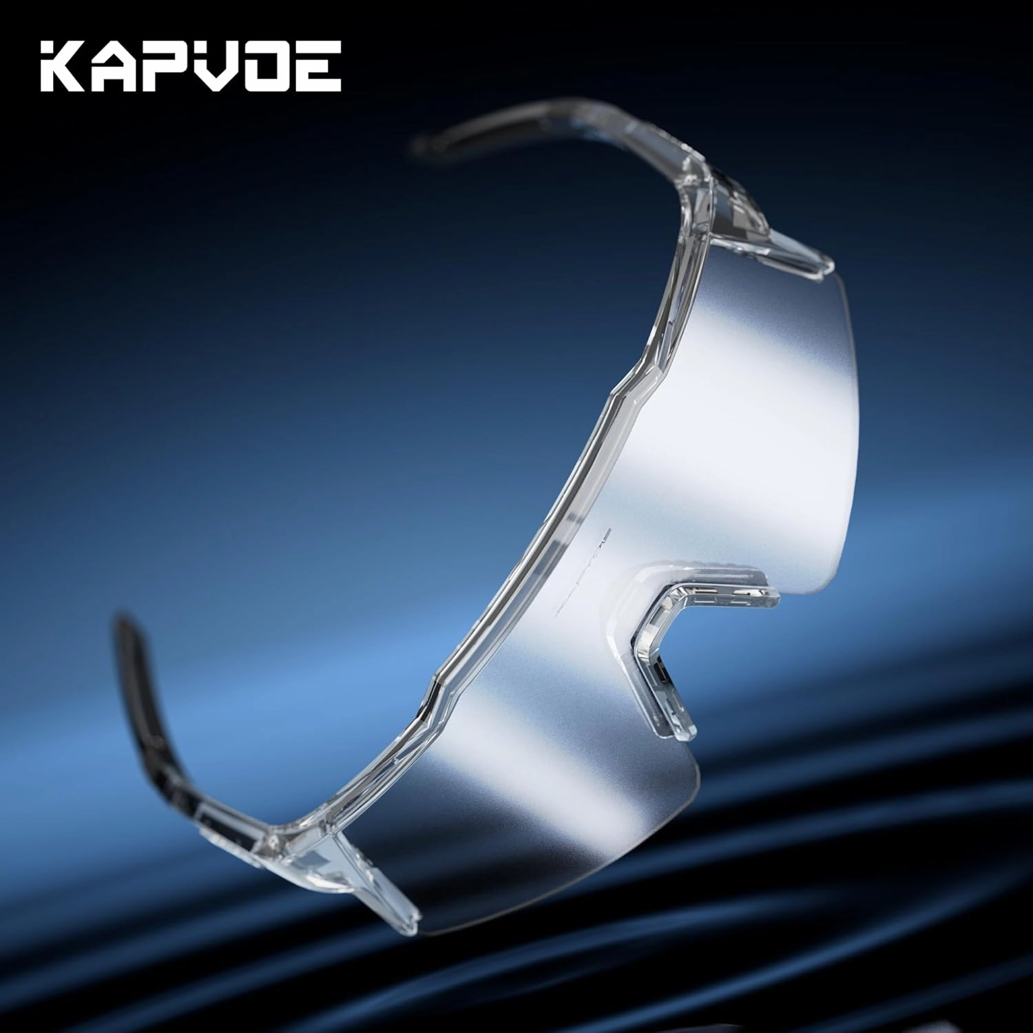 KAPVOE Photochromic Cycling Glasses Men Women Clear Transition Mountain Bike Sunglasses Sports Baseball Running - K9023