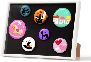 Kenko PAC-A4-WH Magnetic Frame, A4 Size, For Can Badges and Magnets, Adhesive Surface 8.0 x 11.4 inches (202 x 289 mm), Stand Included, White