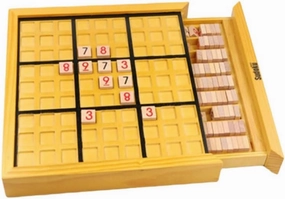 KESYOO Wooden Sudoku Puzzle Board Game for Adults and Logical Reasoning Training Fun DIY Challenge Engaging Number Puzzles for Home and Party Activities