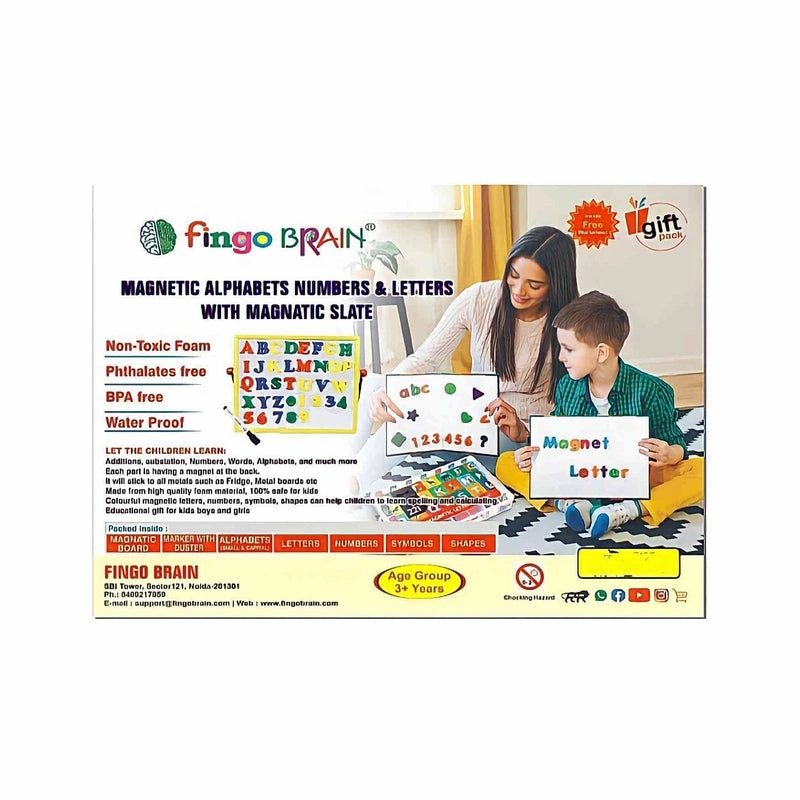 Kindersmart Combo (Magnetic Letters, Numbers, Shapes and Symbols with 3 in 1 Magnetic Board)