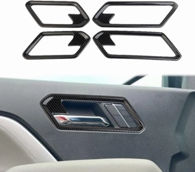 Korlot Carbon Fiber Style Interior Door Handle Cover Trim Accessories for 2023-2025 Chevrolet Colorado/GMC Canyon