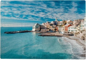 Kuizee Puzzle 500 Pieces Jigsaw Puzzle View Ancient Fishing Village Kids Adult Educational Intellectual Decompressing Fun Game 20.5X15Inch
