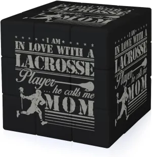 Lacrosse Player Calls Me Mom Funny 3x3x3 Cube Smooth Lightweight Puzzle for Adult Graphic Printing Travel