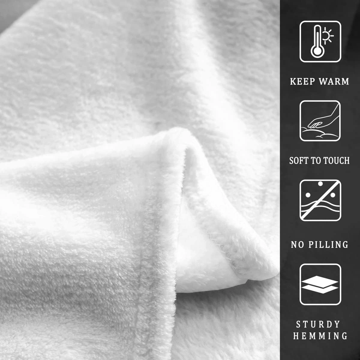 Lake House Flannel Fleece Throw Blanket,Happy Camping Bed Blanket Rustic Wooden Fuzzy Blanket for Bed Sofa Couch,Bedroom Decor Relax Time Farmhouse Decor Plush Blanket Throw 50"x60"