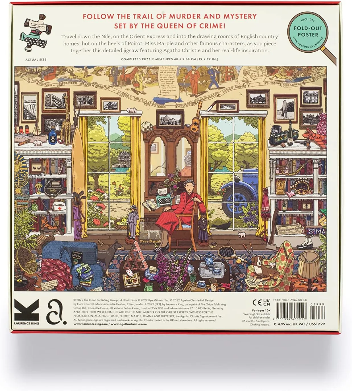 Laurence King The World of Agatha Christie 1000 Piece Puzzle