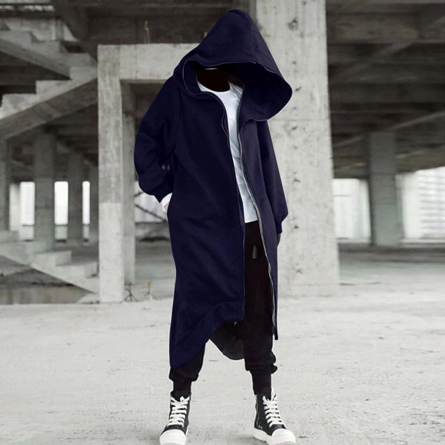 LCMTWX Hoodies for Men Winter Casual Loose Solid Hooded Sweater Top Men's Hooded Fleece Sweatshirt Heavyweight Fleece