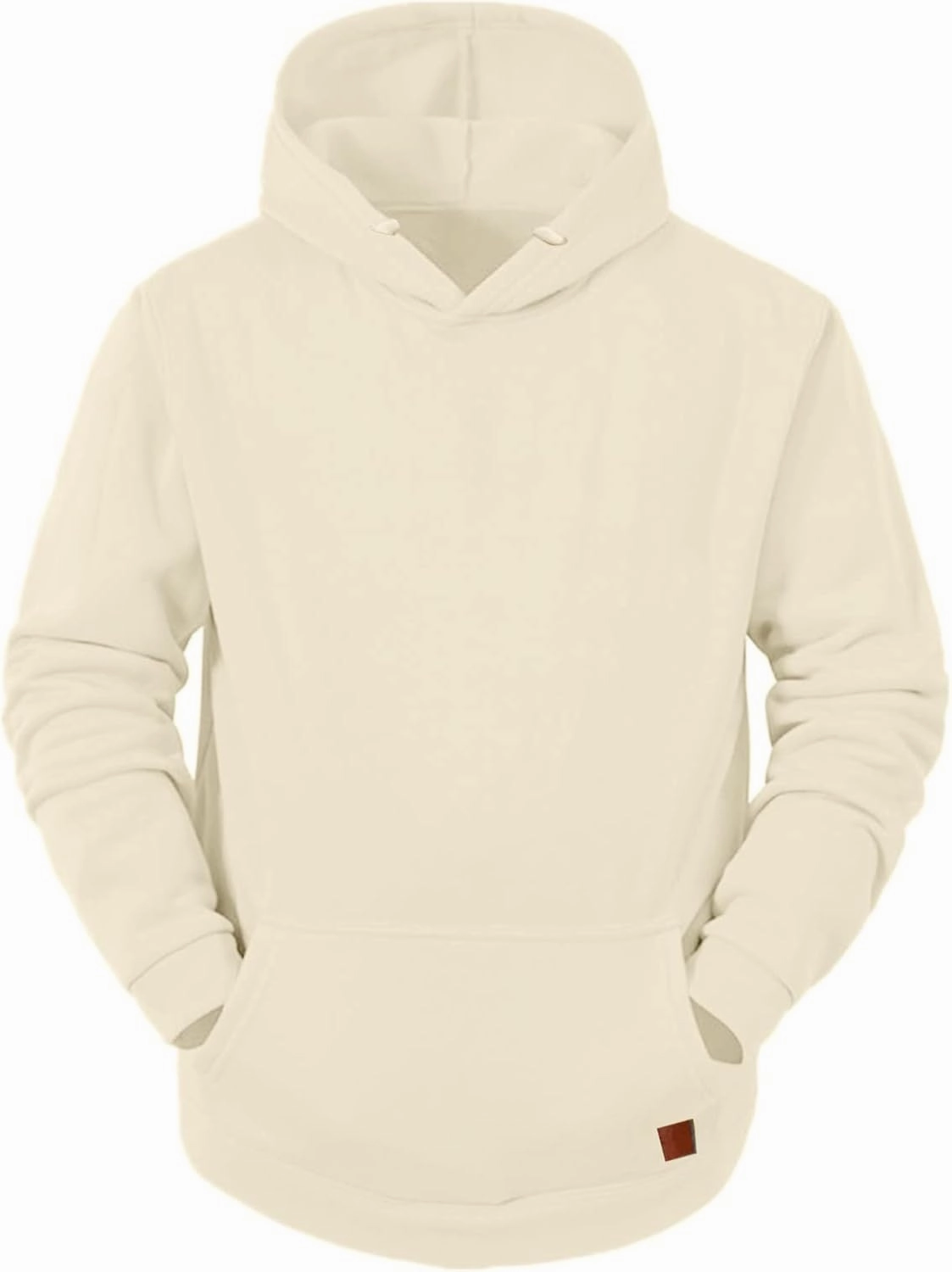 LCMTWX Hoodies for Men Winter Casual Loose Solid Hooded Sweater Top Men's Hooded Fleece Sweatshirt Heavyweight Fleece