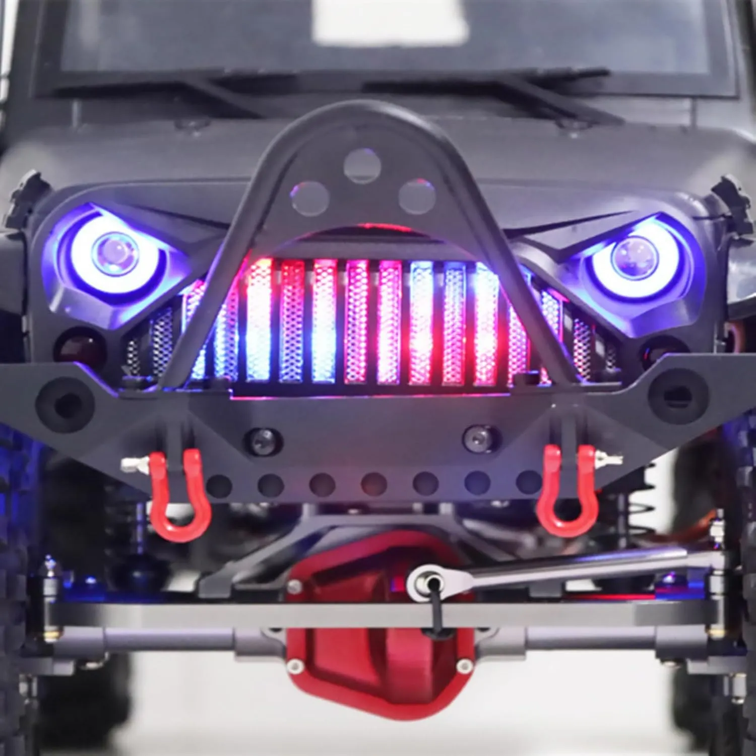 LED Light Bar Roof Lamp Light Strip Colorful LED Light RC Car Upgrade Parts for Axial 1/10 RC Crawler Car