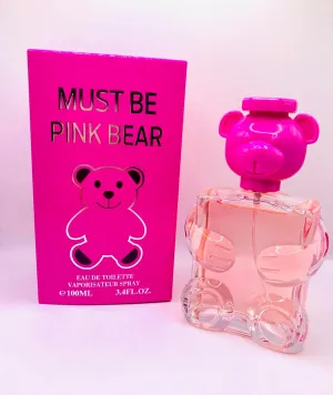Long Lasting Must Be Pink Bear For Women Notes of Candied Fruits, Bitter Orange & Lemon, Peach & Blueberry (Inspired By Toy Bubblegum) 3.4 Oz/ 100 ML, Natural Spray