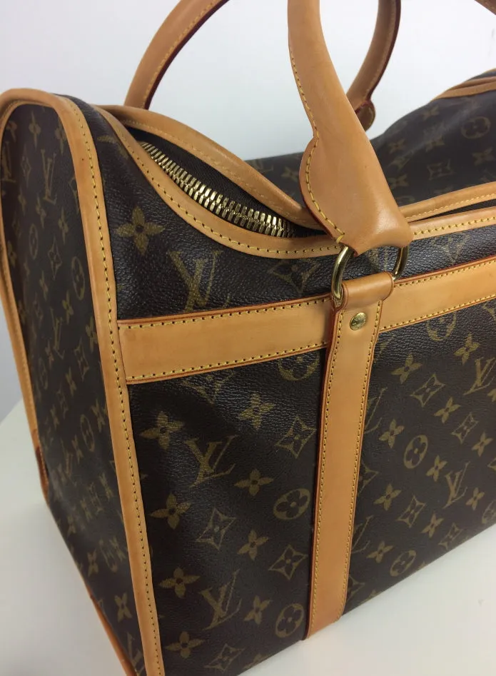 Louis Vuitton pet/ dog carrier 40 monogram