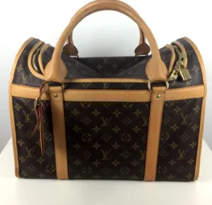 Louis Vuitton pet/ dog carrier 40 monogram