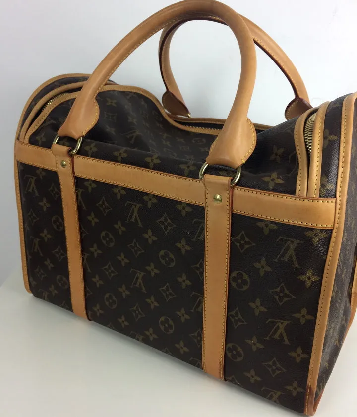 Louis Vuitton pet/ dog carrier 40 monogram