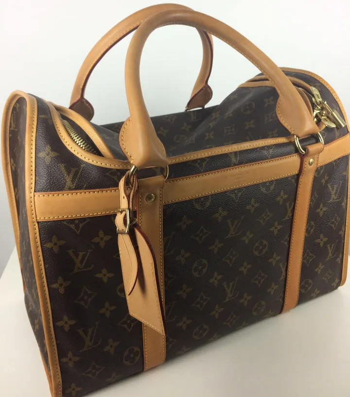 Louis Vuitton pet/ dog carrier 40 monogram